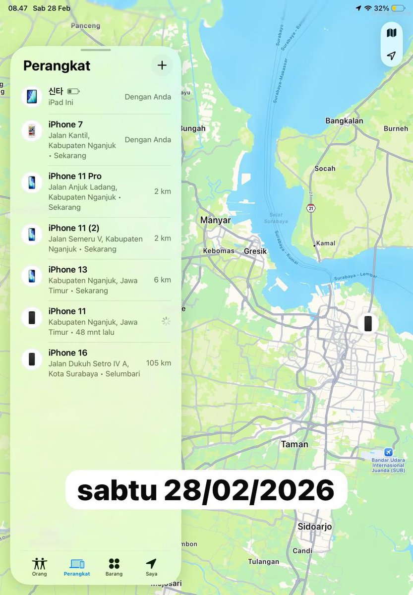 flourisv's tweet photo. PLISS HELP ME!

TOLONG DONG BUAT YANG TAU ORANG INI, SEWA IPHONE DI NGANJUK TAPI DIBAWA KABUR KE SURABAYA. SEMUA DATA KK&amp;KTP PALSU, GET CONTACT KOSONGAN.

IPHONE 16 WHITE, LOKASI TERAKHIR ADA DI GAMBAR, MODUSNYA NAMBAH HARI SEWA TERUS. https://t.co/l8AVVj5v1f