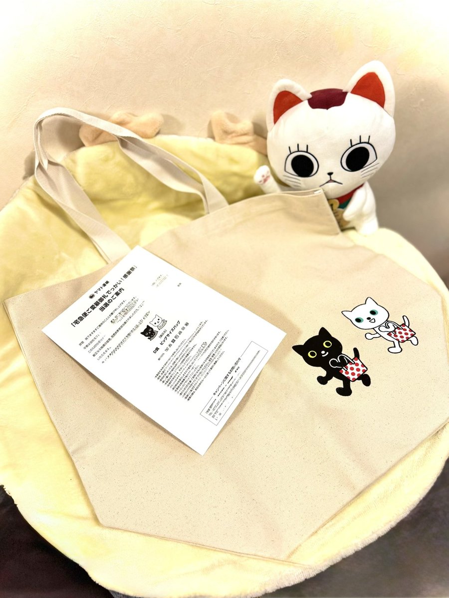 ヤマト運輸 「宅急便ご愛顧御礼でっかい！感謝祭」🐈‍⬛ 当選してまし