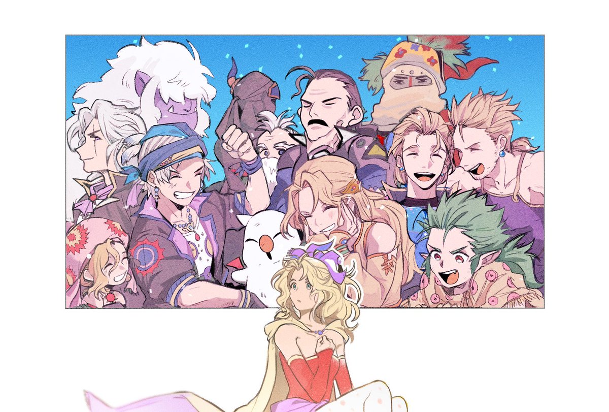 3년전 파판6 그림 리메이크 해보았습니다