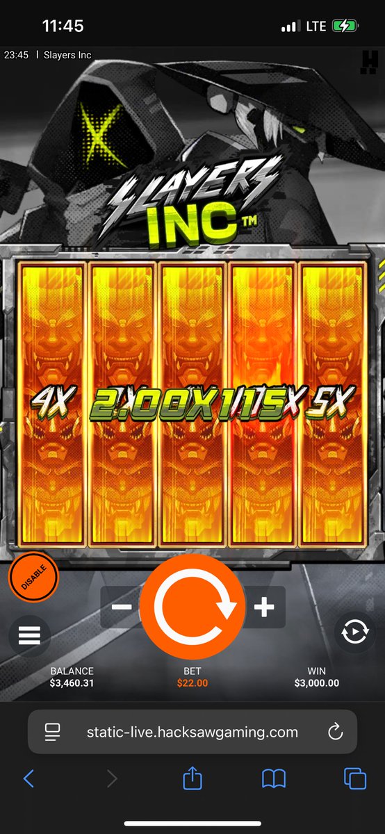 Cannaslime's tweet photo. Holy shit… day 24 and Cannaslime got his MAX WIN!

$22 FEATURE SPIN.. INTO 3K!!!!! https://t.co/SwENVSySg4