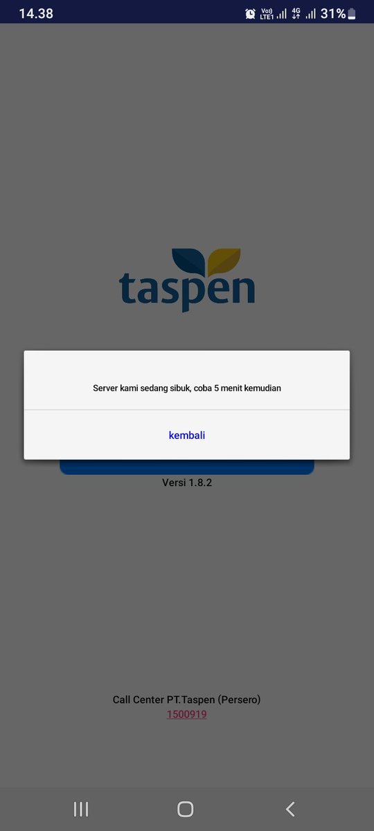 tomtom140189's tweet photo. kemaren udah dicoba,gagal terus!
Skrg servernya sibuk...
@taspen ayah saya yg udah tua,tiap awal &amp; akhir bulan, sllu kesusahan pake apk ini.
Ada yg sama? https://t.co/jiJVRp3bJD