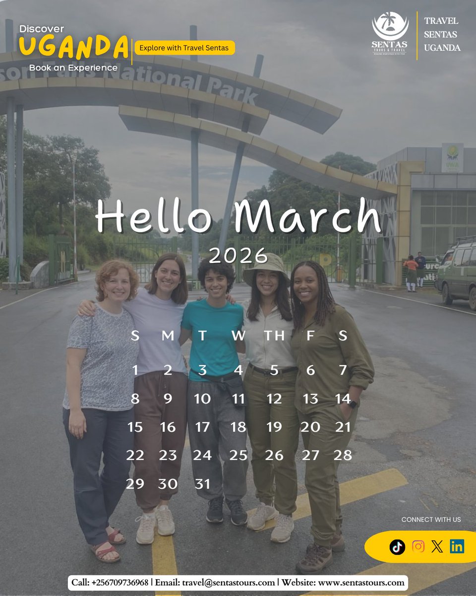 Hello March ✨

#travelsentasuganda #exploreuganda #travel2026 #March2026