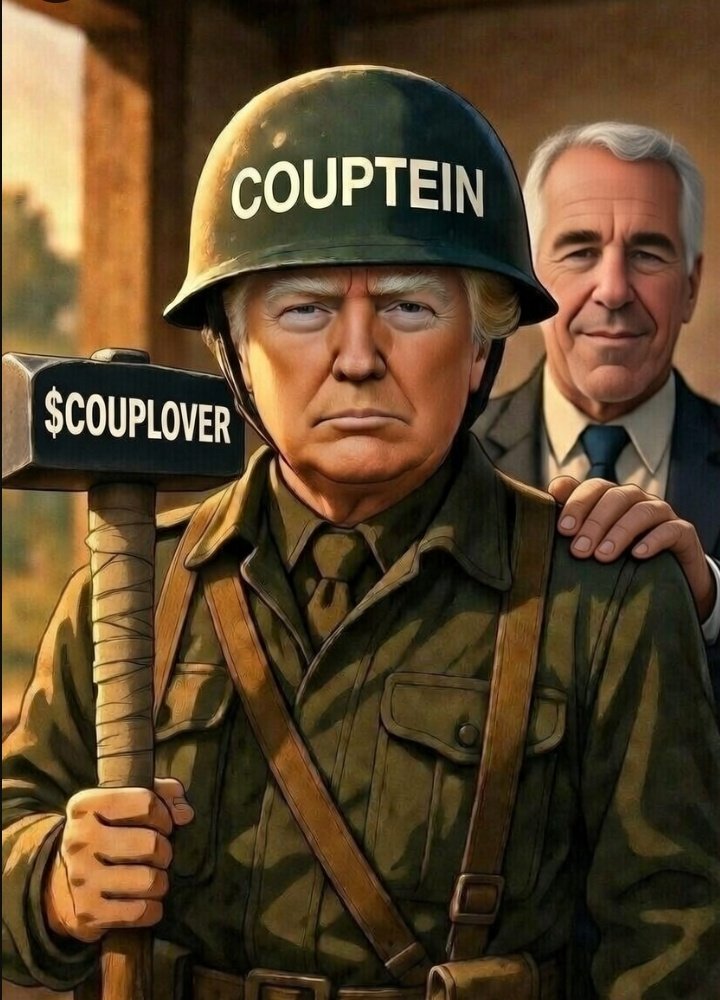 CoupLoverTrump's tweet photo. $CoupLover War Couptein Trump succeeded  his second coup attempt. But war has just started. No one knows how Iran will response against their enemies. Do you think Trump will stop? Nooo. Absolutely no. There are many more countries in the queue of Trump's Coup List? Which one is the next? Whoever will pick right choice they will be rewarded in the future when the expected coup happens. 

Write your comment below

Cuba, Colombia, Bolivia, Mexico, Brasil, Canada, Greenland?  Which one is next? 

https://t.co/mKmOcYLTit

CA:
8wFeGKUnFA8RnVYc12T9L67wKQKbGkp9gQYrUEd3pump