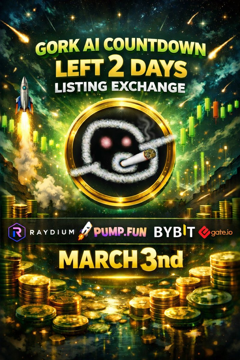 🔥 GORK AI 2 DAYS LEFT BEFORE TAKEOFF 🔥
Presale closing soon!
Next stop: +6000% potential surge 📈

Join Presale Send sol to :

Gt6jKFeTPT3AZTrpnXirnCqdgPhNZxdRHWbavBFHmE1a

1 SOL = 60M $GORKAI

Early buyers win big.
Late buyers chase green candles. 🚀

GET FREE AIRDROP 
-