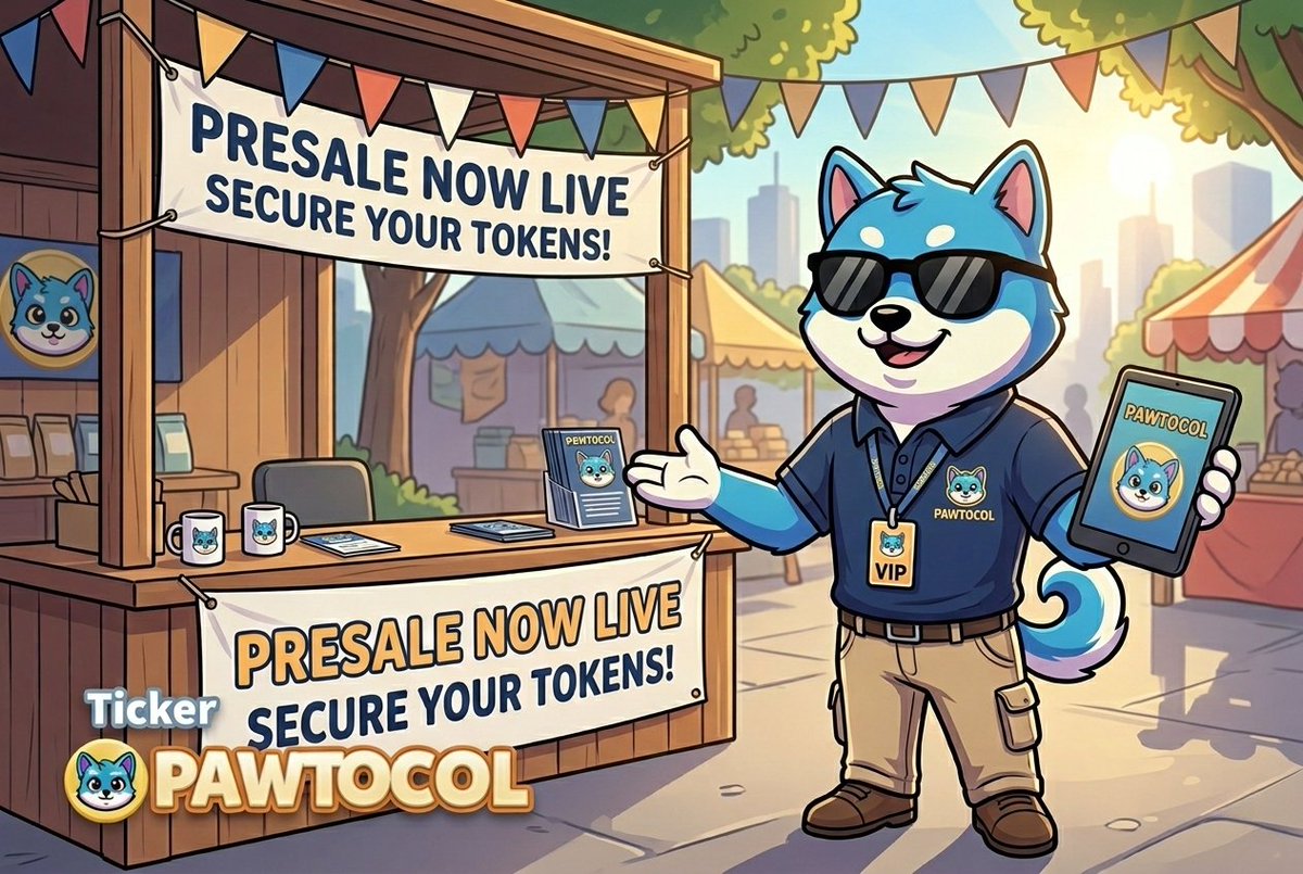 While others wait… leaders accumulate.

$PAWTOCOL presale now running on #Solana 🚀

👉 Join: pawtocol.site
Or send $SOL (any amount):
ByvLmYDxSBZ6gPcZudeSRs3PNWoty5Zcji4gGYx2LVNk

💰 Presale Breakdown:
0.5 SOL = 25M
1 SOL = 50M
2 SOL = 100M

🔥 5+ SOL gets 10x bonus