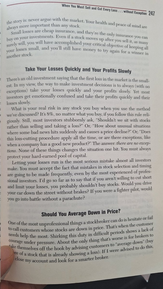 jfsrev's tweet photo. "Take your losses quickly and your profits slowly" - WON

"If you allow losses to affect your judgement, you'll inevitably make bigger mistakes". - Druckenmiller https://t.co/v14wcdNZcR