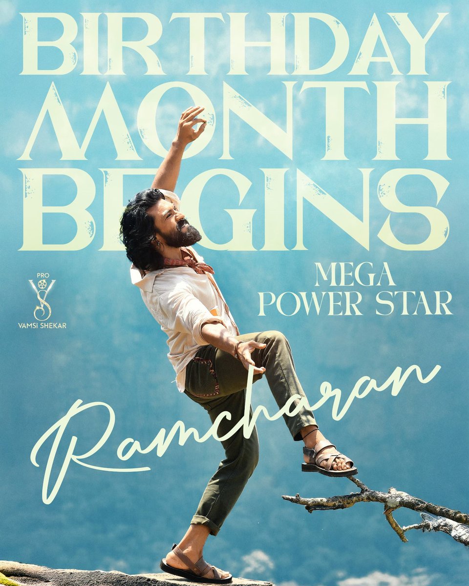 Mega Power Star <a href="/AlwaysRamCharan/">Ram Charan</a>’s birthday month begins! 🎉🔥

#Peddi second single #RaiRaiRaaRaa, drops tomorrow and is set to blast speakers everywhere! 💥🎶

Get ready to celebrate RC all month long in grand style! ❤️
#RamCharanBdayMonth #MassMaRChBegins