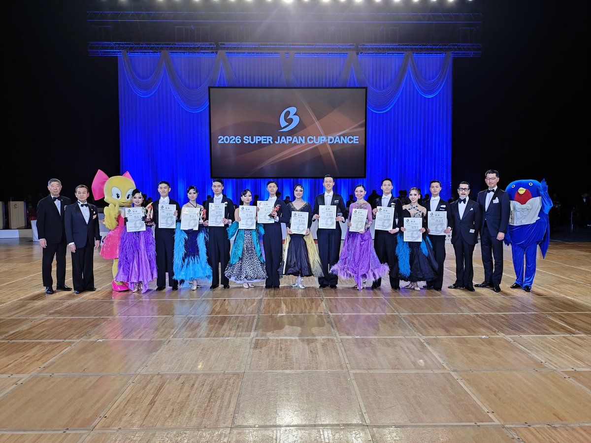 EJBDFinfo's tweet photo. ライジングスターダンス競技会
アマボールルーム決勝

優勝 森 悠太郎・髙橋 颯月
2位   小出 啓太・加藤 万結
3位   松尾 荣汰・野村 咲月
4位   中村 祐太・神谷 和希
5位   平山 大幹・水野 翠子
6位   原澤 英大・竹之内 梨音

#JBDF
#EJBDF
#競技ダンス
#SJC2026 https://t.co/krkyWBmT8F