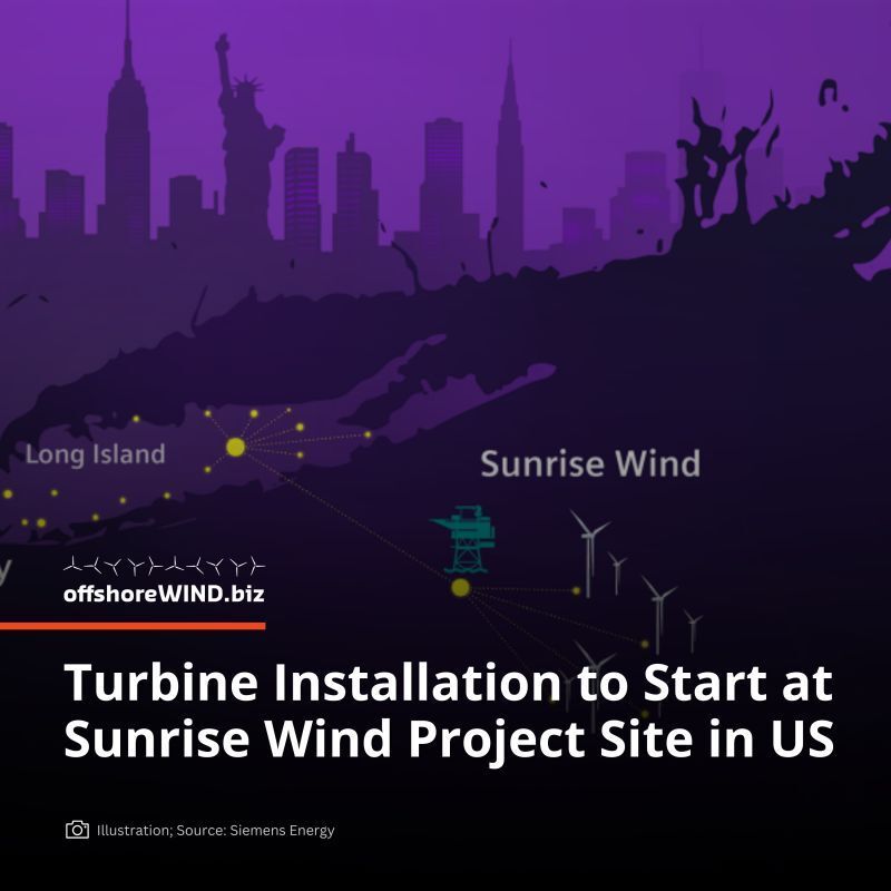 OffshoreWINDbiz's tweet image. #ICYMI The installation of the first #windturbine at Ørsted’s Sunrise Wind project site in the US is expected to start soon, as the vessel Wind Scylla, which was installing Revolution Wind turbines, is planned to deploy to Sunrise Wind next. buff.ly/ne3jSQz