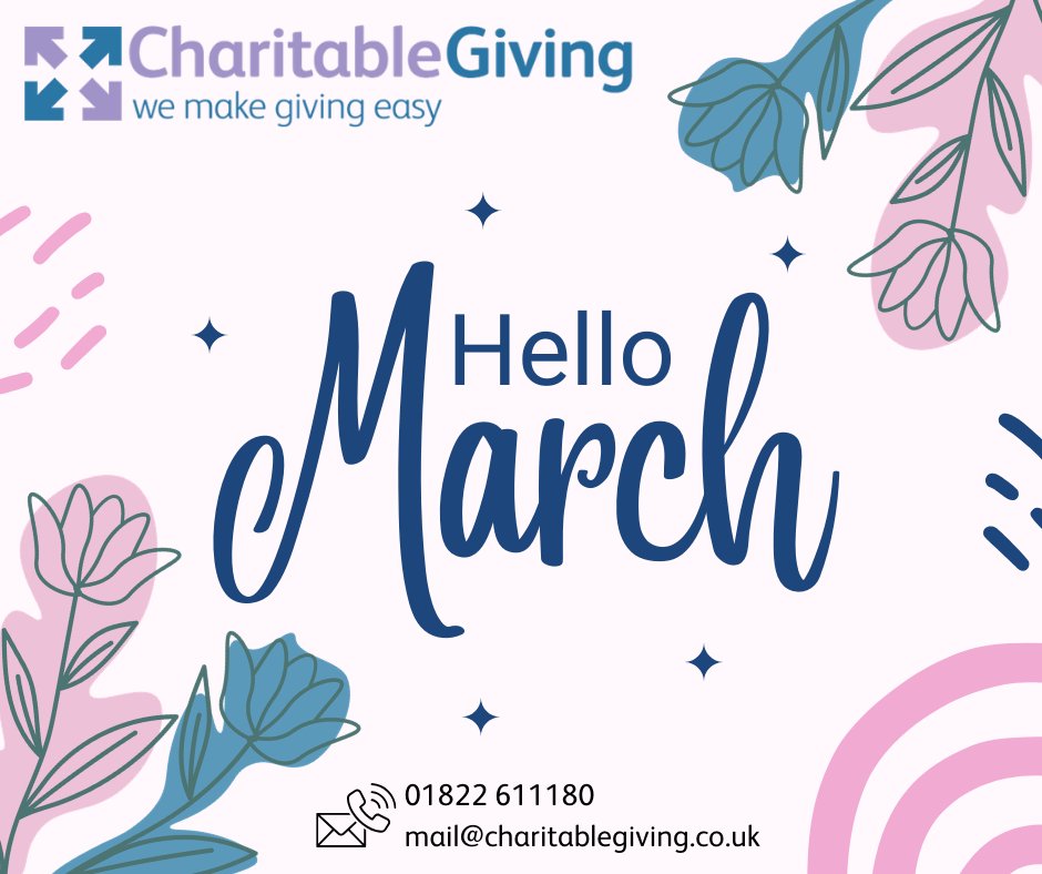 CharitbleGiving's tweet photo. #HelloMarch Interested in offering #PayrollGiving to your employees? #DidYouKnow there is no set up charge or running costs! Just a small admin fee (per donor) which can be taken from their donation or paid by the employer. Email setupteam@charitablegiving.co.uk for more details! https://t.co/DhYC8juYEO
