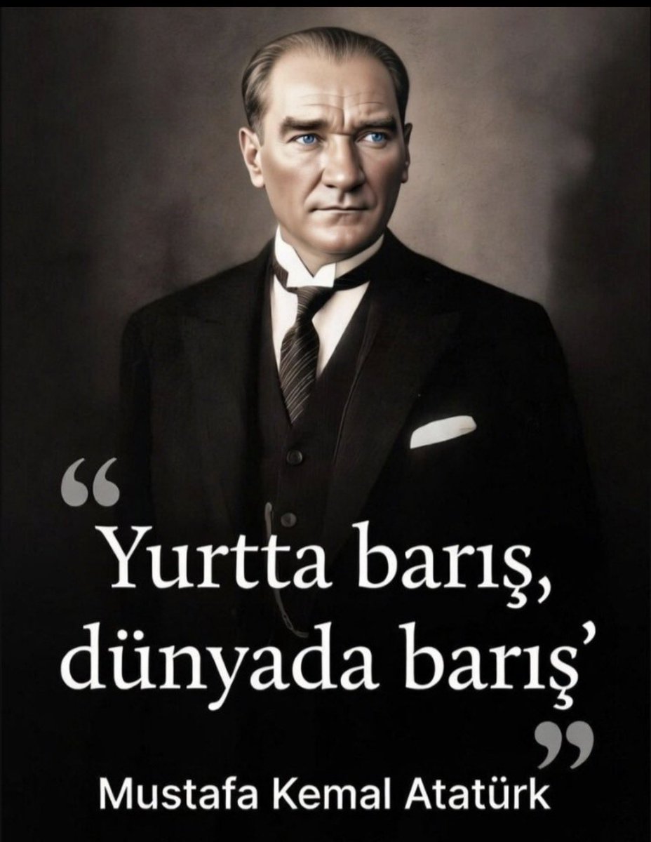 Bir Asır önce geleceğin ancak barışla inşa edileceğini öngören bir Dünya Lideri #MustafaKemalATATÜRK

#savaş #iran
