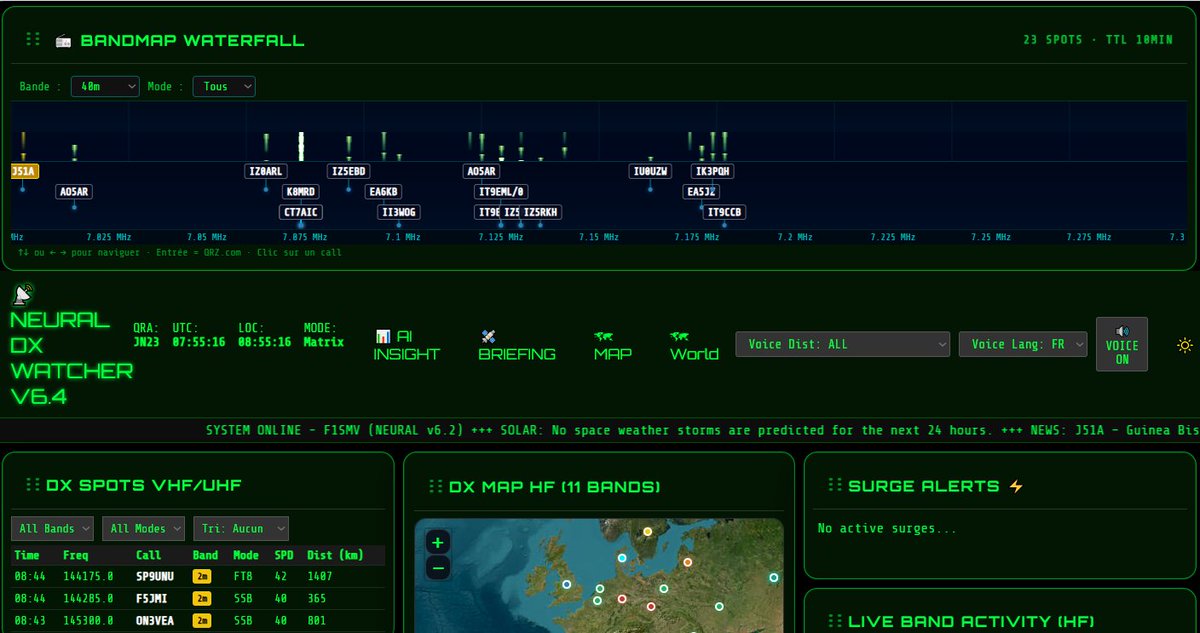 f1smv's tweet image. nouvelle version 6.4 github.com/F1SMV/Spot-Wat… avec un bandmap #vibecoding #raspberrypi