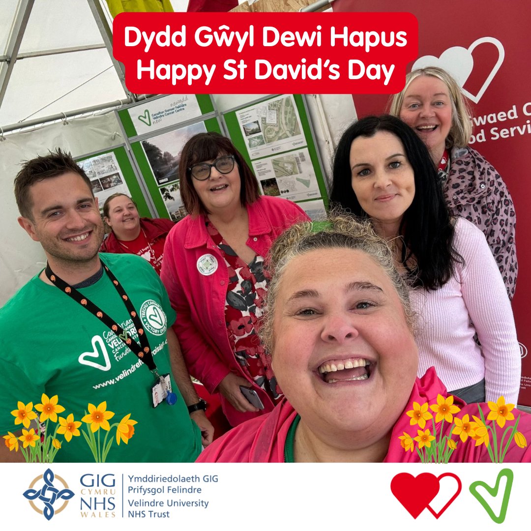 YFelindre's tweet photo. Dydd Gŵyl Dewi Hapus 🏴󠁧󠁢󠁷󠁬󠁳󠁿

Heddiw rydym yn dathlu ein Cymreictod, ein cymunedau, a’r rôl flaengar y mae ein gwasanaethau’n ei chwarae ledled y wlad. Yn Ymddiriedolaeth GIG Prifysgol Felindre, rydym yn falch o chwarae rhan hanfodol wrth gefnogi pobl ac achub bywydau ar draws Cymru. https://t.co/eW55V4W7TH