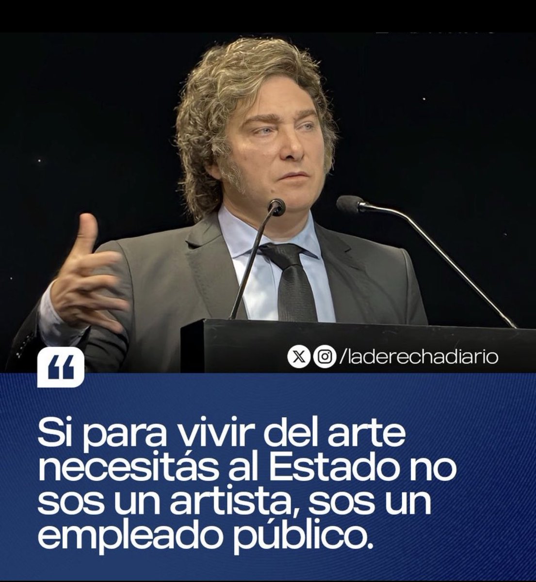 Amb tot el que estem veient de la gala dels Goya, aquesta frase té mes sentit que mai. És vergonyós veure com qui s’hauria de dedicar a entretenir no fa més que alliçonar-nos amb l’ideari de podemos mentre viu dels nostres impostos. 

Frisant per les eleccions🍿