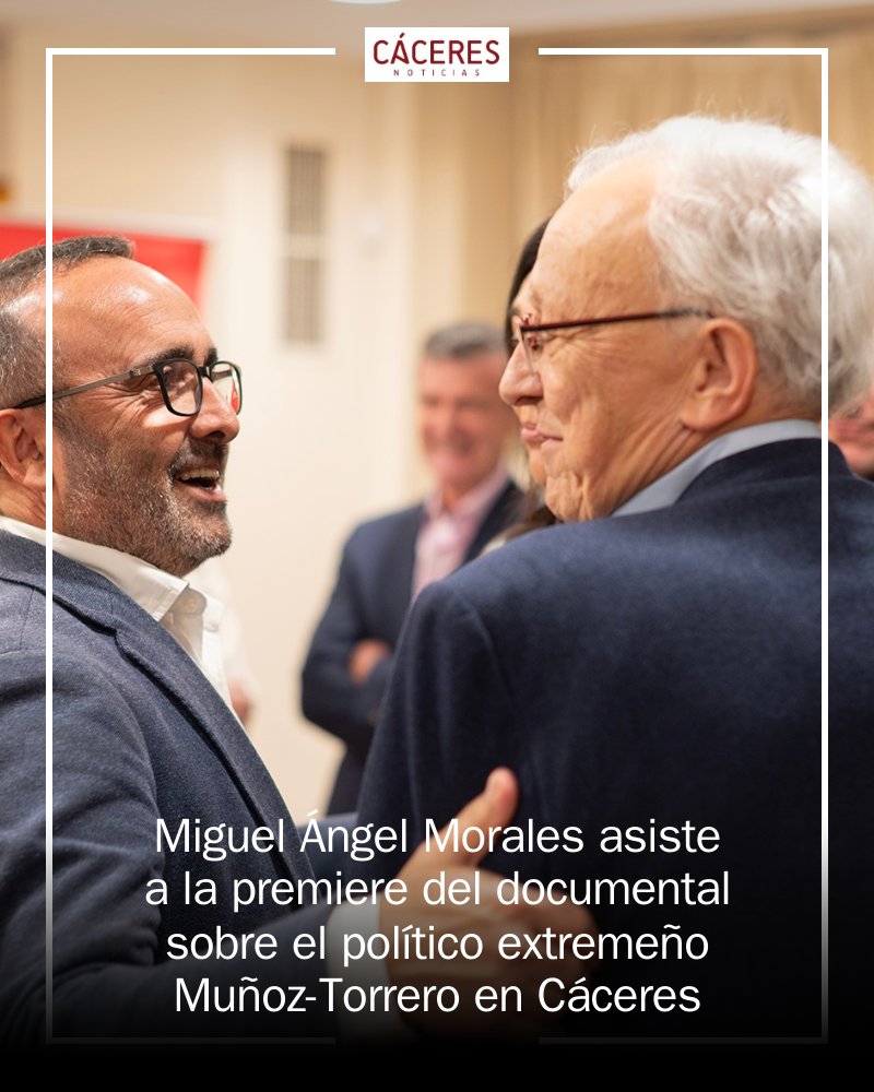 🎬 ¡El documental 'Los Cuatro Entierros de Muñoz-Torrero' brilla en su estreno en Cáceres! 🏛️ Miguel Ángel Morales y Ana Belén Valls destacan la importancia de este ilustre extremeño para la Historia de España. ¡Descubre su legado! #Cáceres... mrf.lu/S8js