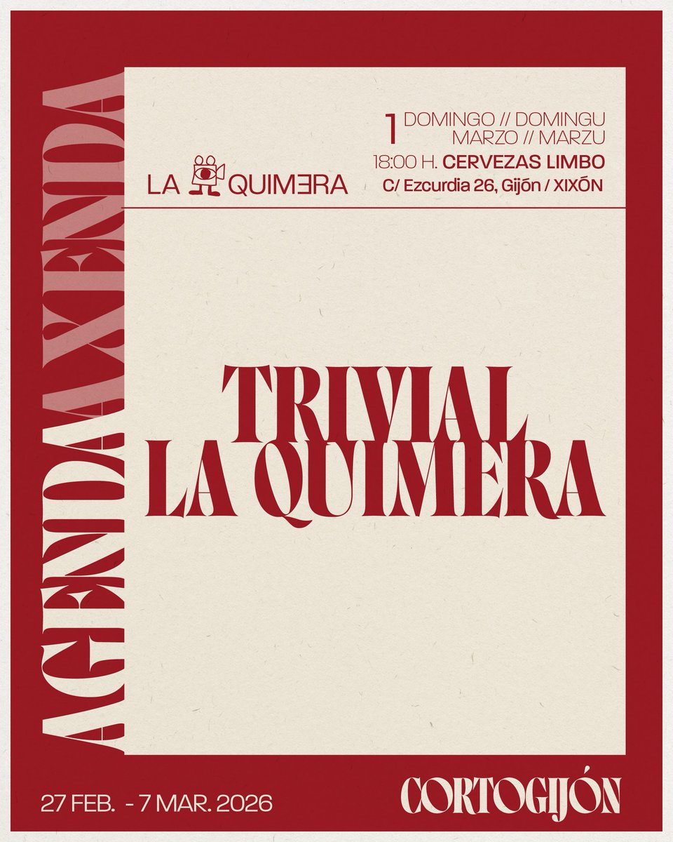 Agenda del día: Trivial La Quimera

No os perdáis este Trivial especial sobre cortometrajes en la cervecería Limbo.
Podéis inscribiros en el instagram de La Quimera.

#cortogijónXII
#cinegijón
#cortometrajes
#cineasturias
#festivaldecortometrajesdegijón