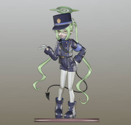 Tate_030's tweet photo. #ブルアカ #ブルーアーカイブ #BlueArchive #blender #3DCG #b3d #橘ノゾミ 面白かったです。いつかヒカリも作りたいです。 https://t.co/zfXN5fNqqg