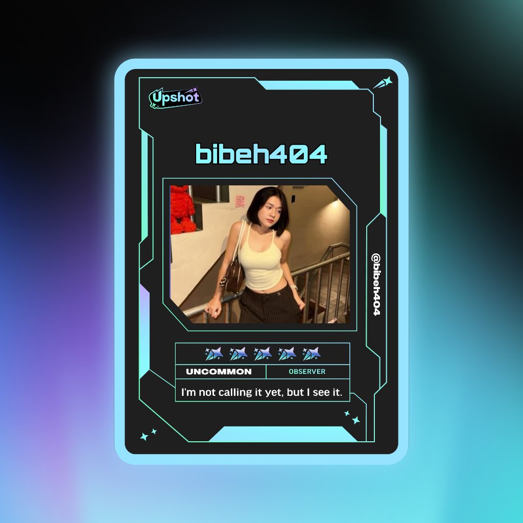 bibeh404's tweet photo. Just ripped my Predictor Card!

Ready to claim instant cash prizes, free packs and more.

Welcome to Prediction Play on @upshot_cards

Your turn
https://t.co/99gmzpFhL4

(PASTE IMAGE HERE) https://t.co/bUiBhC1EuF