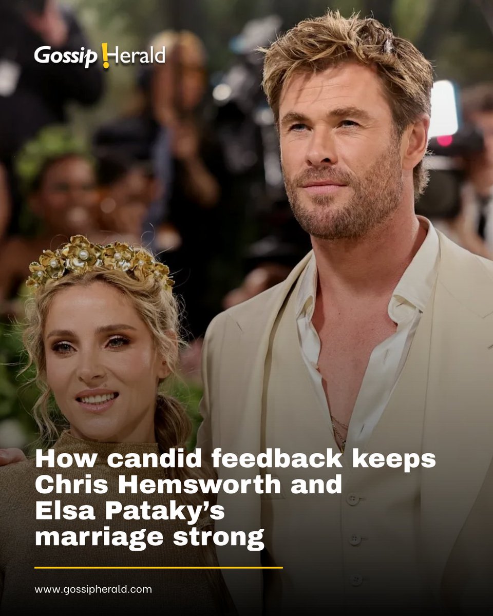 Gossip_Herald's tweet image. Chris Hemsworth credits honesty as the key to the strength of his nearly 16-year marriage to Elsa Pataky. 

Read More: gossipherald.com/news/49077

#ChrisHemsworth #ElsaPataky #CelebrityMarriage #HonestLove #FamilyGoals #HollywoodCouples #GossipHerald