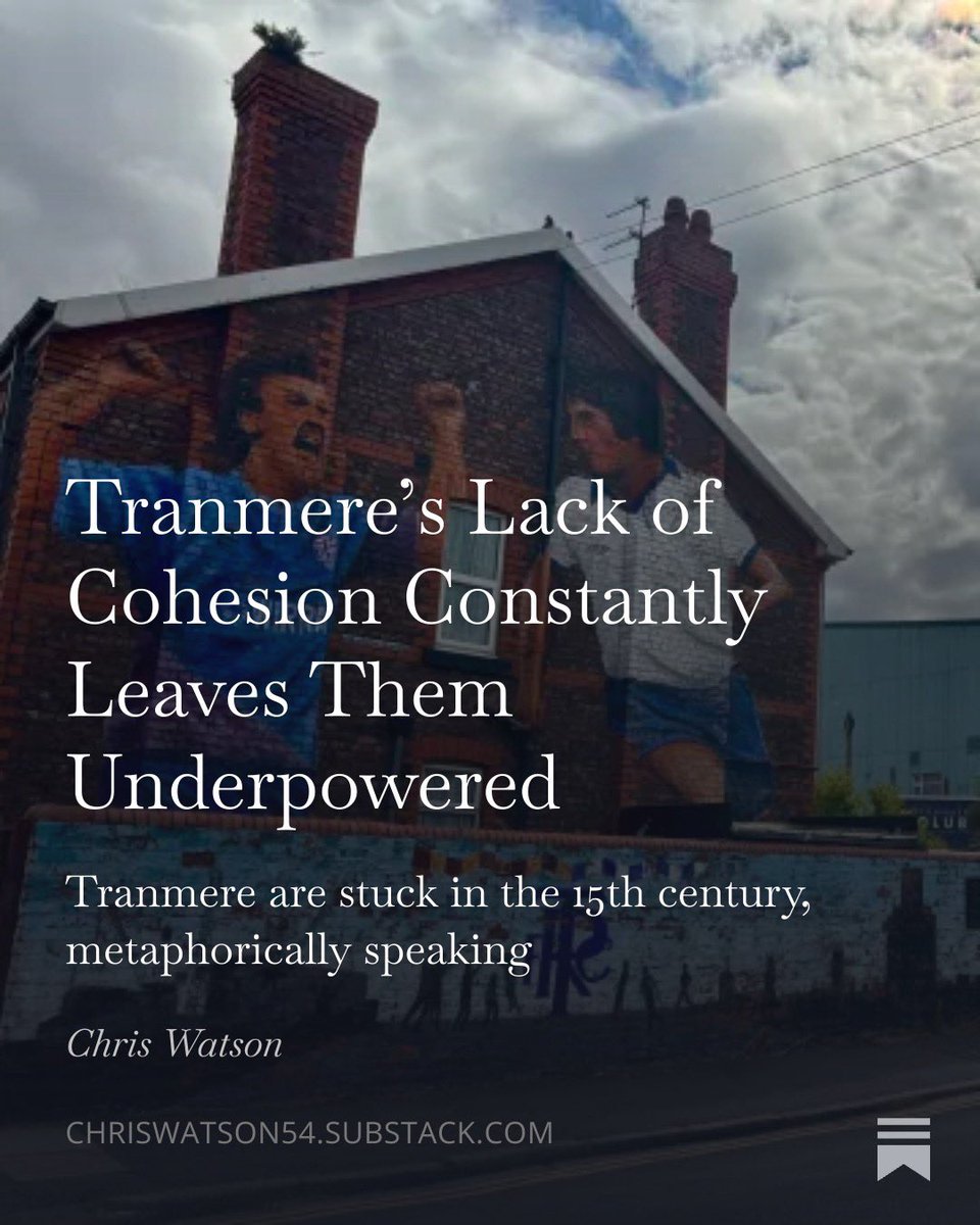 Tranmere’s Lack of Cohesion Constantly Leaves Them Underpowered

#TRFC #SWA

Link: open.substack.com/pub/chriswatso…