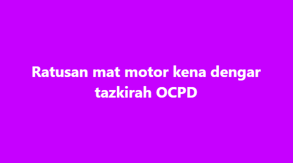 SinarOnline's tweet photo. Ratusan mat motor kena dengar tazkirah OCPD

Ketika umat Islam membuat persiapan untuk bersahur sekitar jam 4 pagi, ratusan ‘mat motor’ pula terpaksa mendengar ‘tazkirah OCPD’ selepas ditahan dalam Op Samseng Jalanan di Jalan Persiaran Senawang 1, di sini, pada Ahad.

#matrempit #matmotor #PDRM #keselamatan

Artikel:https://t.co/e2wORigQOk