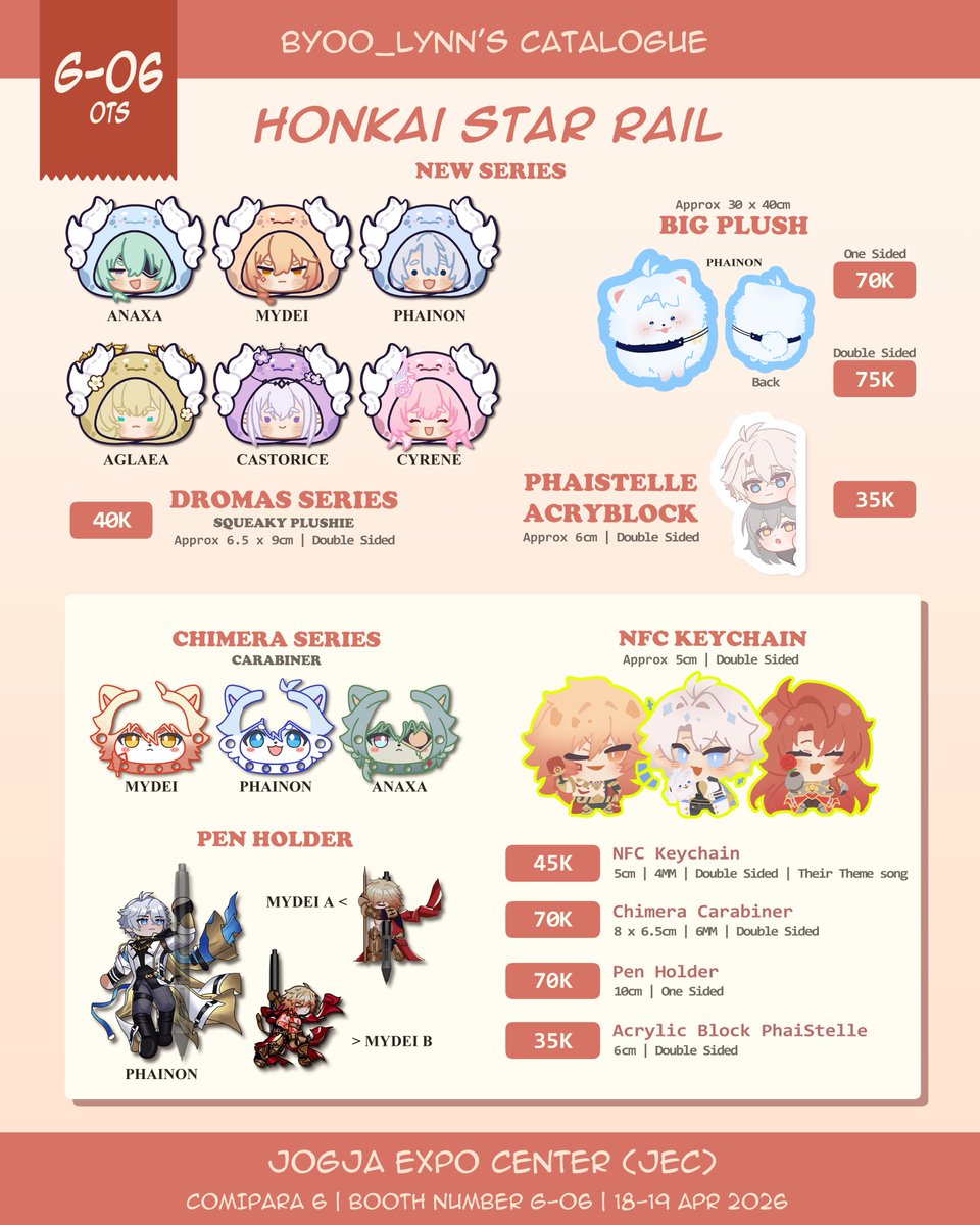 8Y_LYN_01's tweet photo. [🔄&amp;❤️] Byoo_Lynn's PO AND MAIL ORDER COMIPARA 6 CATALOGUE

🔗https://t.co/cVMxyKjihj
🗓PO Period: 1 Mar- 10 Mar 2026
🐉Circle: Kentooth (G-06)
🌐GOs DM FIRST
✨Fandom: HSR, GENSHIN, TBHX, LINKCLICK, ORV, TSHD

&amp; Giveaway rules⬇️(Thread)

#COMIPARA6 #comipara6catalogue https://t.co/Bt5OIpHIXm