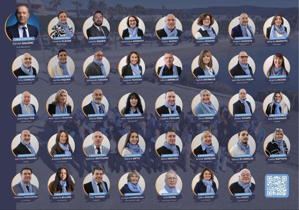 Aujourd’hui, je vous présente officiellement l’équipe qui m’accompagne : des femmes et des hommes engagés, des Ciotadens aux parcours complémentaires, unis pour servir notre ville avec sérieux et bon sens.

Cette liste nous ressemble. Elle ressemble à La Ciotat.

#laciotat