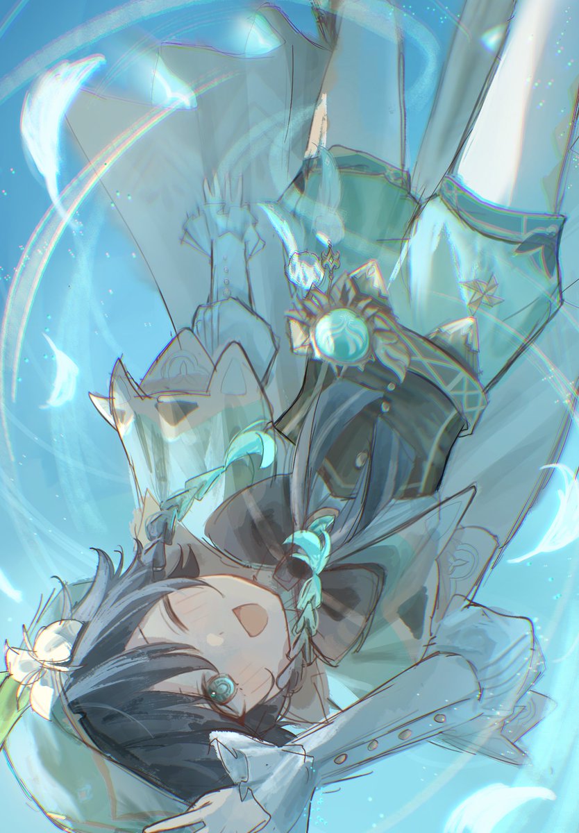 走るより飛ぶほうが速いよ？ #venti  #GenshinImpact