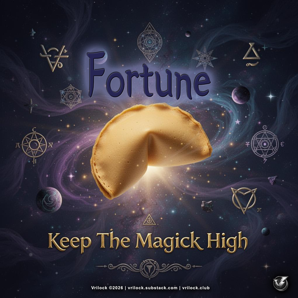🆕🎙️ Listen to the new podcast: The Fortune Cookie That Changed My Mind - How the Cosmos Plays Games and... Serves You Cookies?
by <a href="/TomVrilock/">Tom Vrilock</a> 
"The universe drops breadcrumbs—are you catching them?"
👉 vrilock.substack.com/p/the-fortune-…
#KTMH vrilock.club