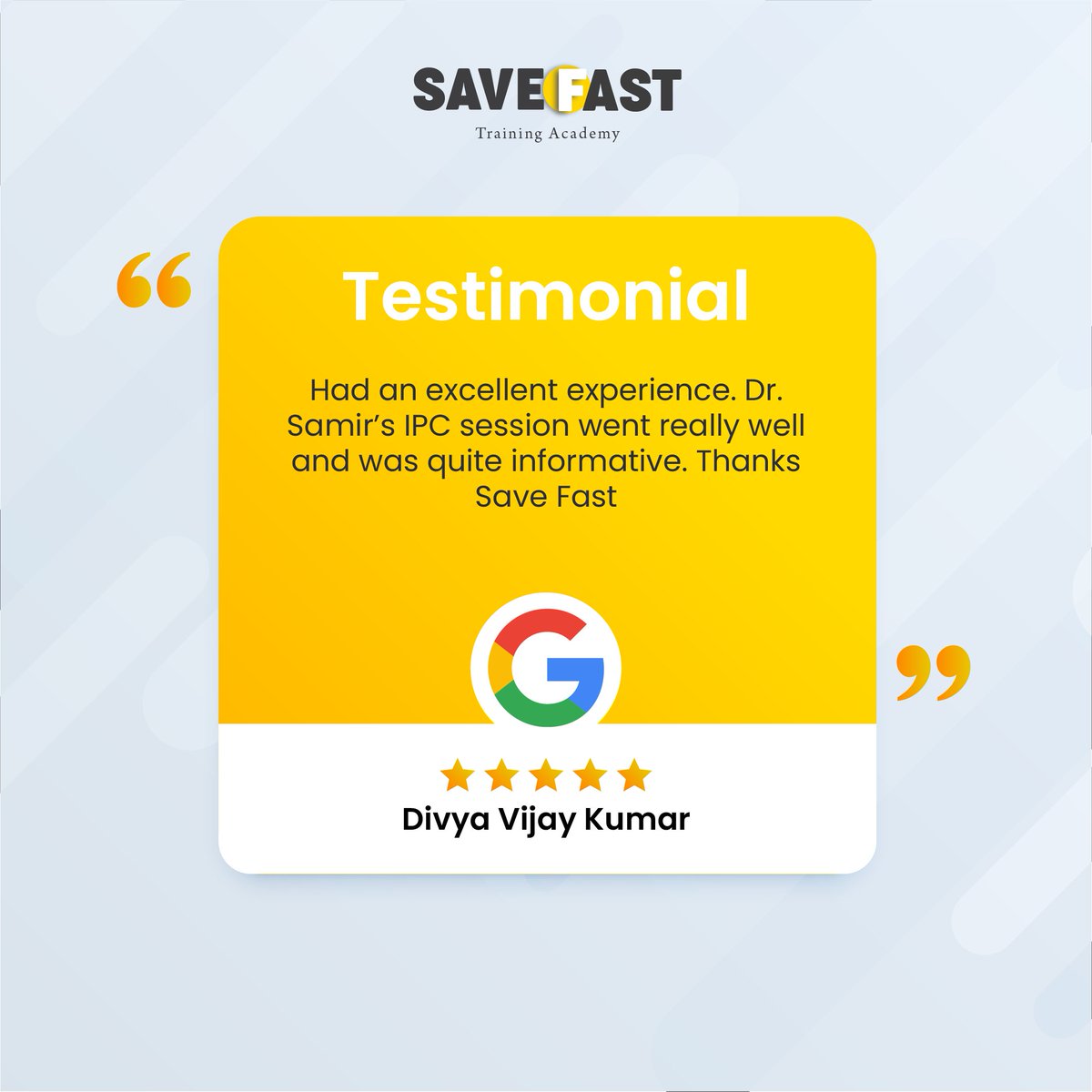 Save Fast Training Academy tweet media