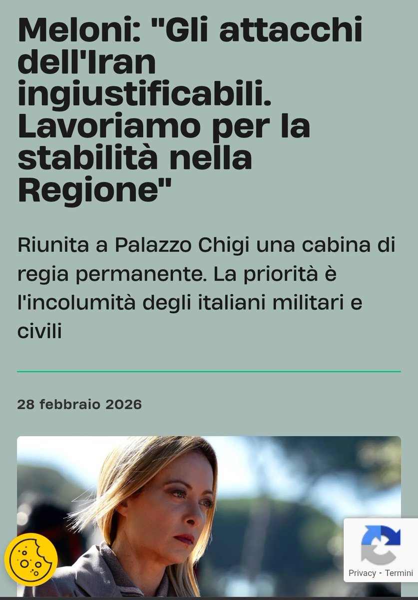 MarcelloRe98468's tweet image. Secondo gli idioti al governo, l' occidente è libero di aggredire e portare morte e guerra in umtutto il globo, ma inaccettabile è rispondere