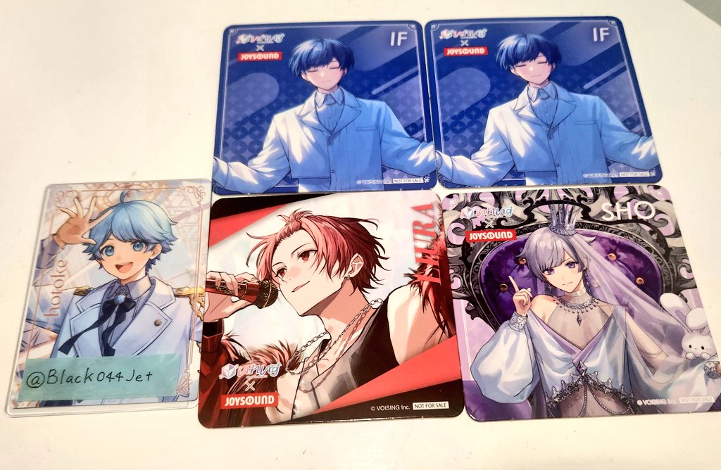 Black044Jet's tweet photo. JOYSOUNDコラボ ドリンク特典

譲▶🐤 リベレイト
        🐇  N.Y.X.
        🤪 一等賞 ×2

求▶💎 スイスイ ＞ られてる

大阪手渡し：天王寺＞難波
郵送可、買取検討
お心あたりの方は、リプまたはDMにてお気軽にお声掛けください。

 #いれいすグッズ交換 https://t.co/inNt79hWlk