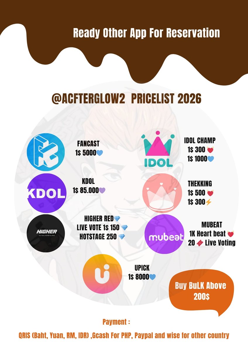 acfterglow WTS Fancast tweet media