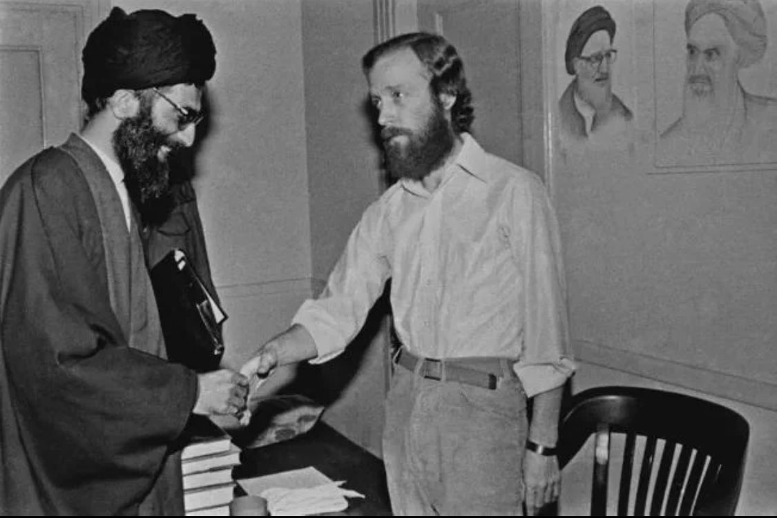 TheKavernacle's tweet image. Khamenei meeting with Phil Collins in Iran while he was trying to raise money for Live Aid (1985)