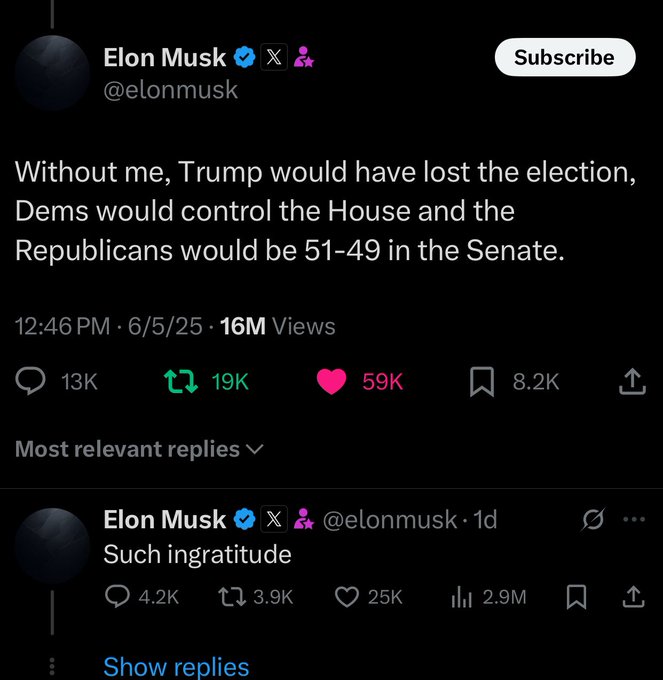 Michell33650674's tweet photo. MUSK'S ADMISSION THAT HE RIGGED THE 2024 ELECTION NOT ONLY FOR TRUMP, BUT ALSO FOR SOME MEMBERS OF CONGRESS. https://t.co/uMKtE8qzDl