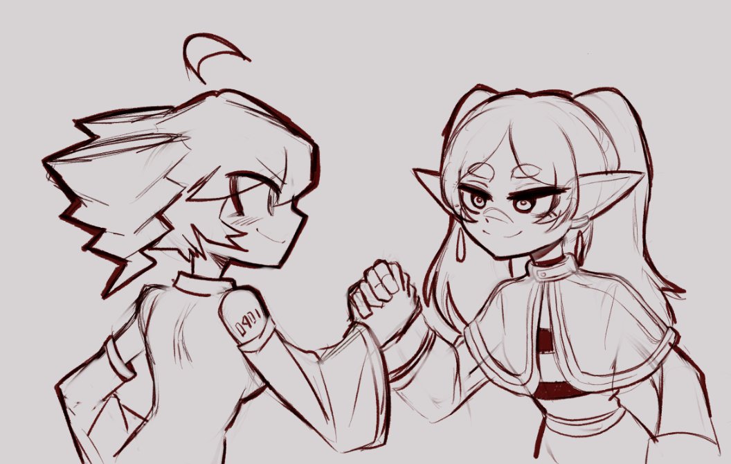 Teto and Frieren✨🧙‍♂️(random sketch)