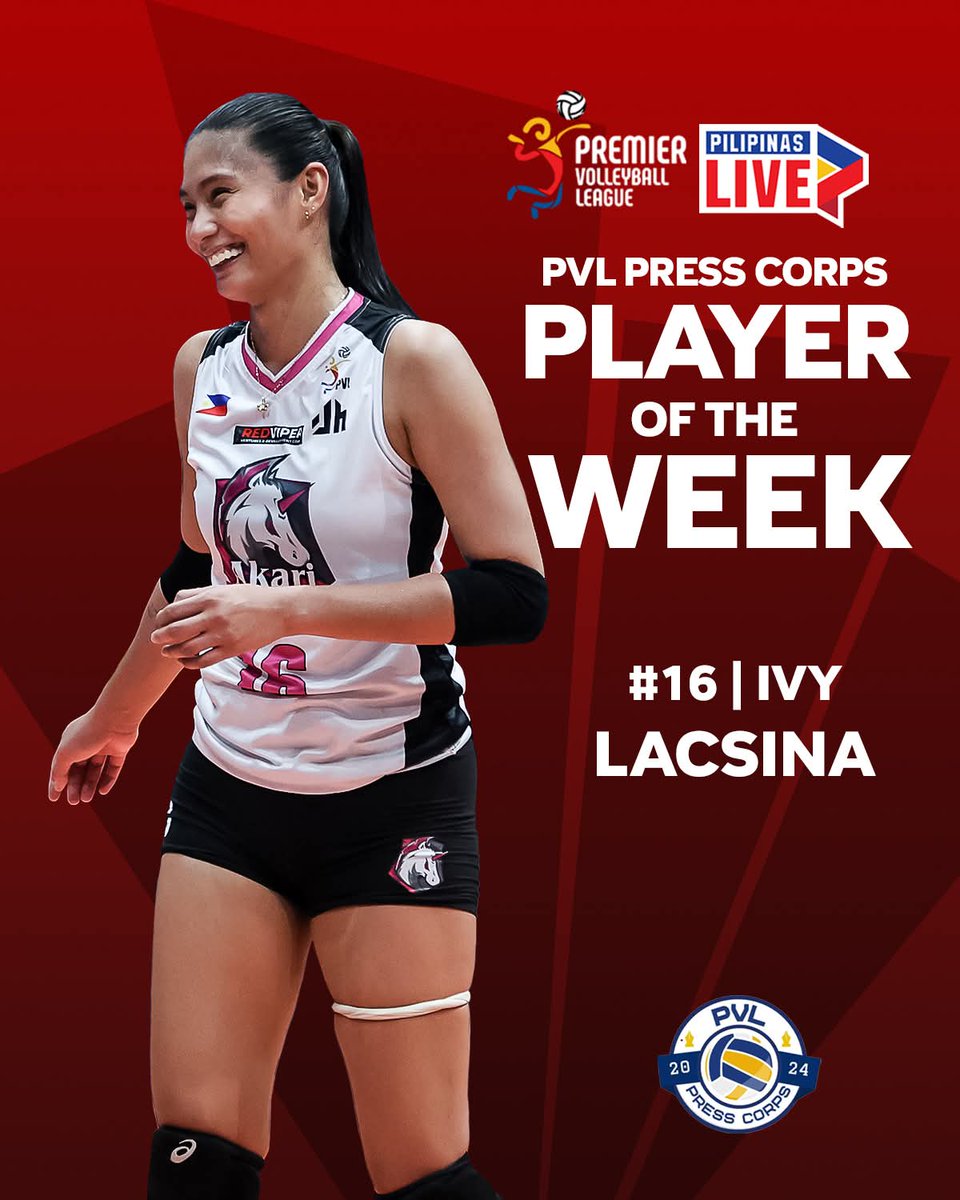 Congrats <a href="/ivy_lacsina/">Ivy Lacsina</a> hindi nag best player sa two wins pero player of the week 🫶😊
