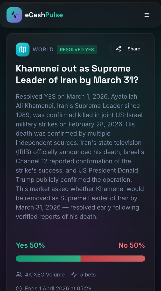 eCash Pulse tweet media