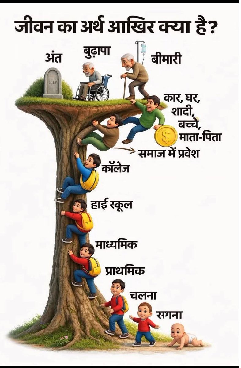 Saritak2020's tweet photo. जीवन की सीढ़ी चढ़ते रहे हर साल,
कभी हँसी मिली, कभी मिला सवाल।
रेंगने से लेकर उड़ान तक का सफर,
आख़िर में समझ आया —
पल ही हैं असली कमाल। ✍️✨
#lifecircle #wowmoment #shimlaqueenofhills #fbviralpost2026シ #yaaronkiyaariorsathmaishayeri https://t.co/oK4zHBy22A