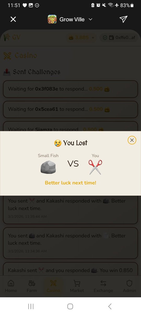 New Features Alert ⚠️

😴 Bored already? Time to switch it up! 🔥

If you’re looking for something fun and competitive, come try it here in Grow Ville 🌱🎮

Real players. Real competition
✅ Verified humans only — NO bots.

Test your strategy, challenge other players, and earn 💰