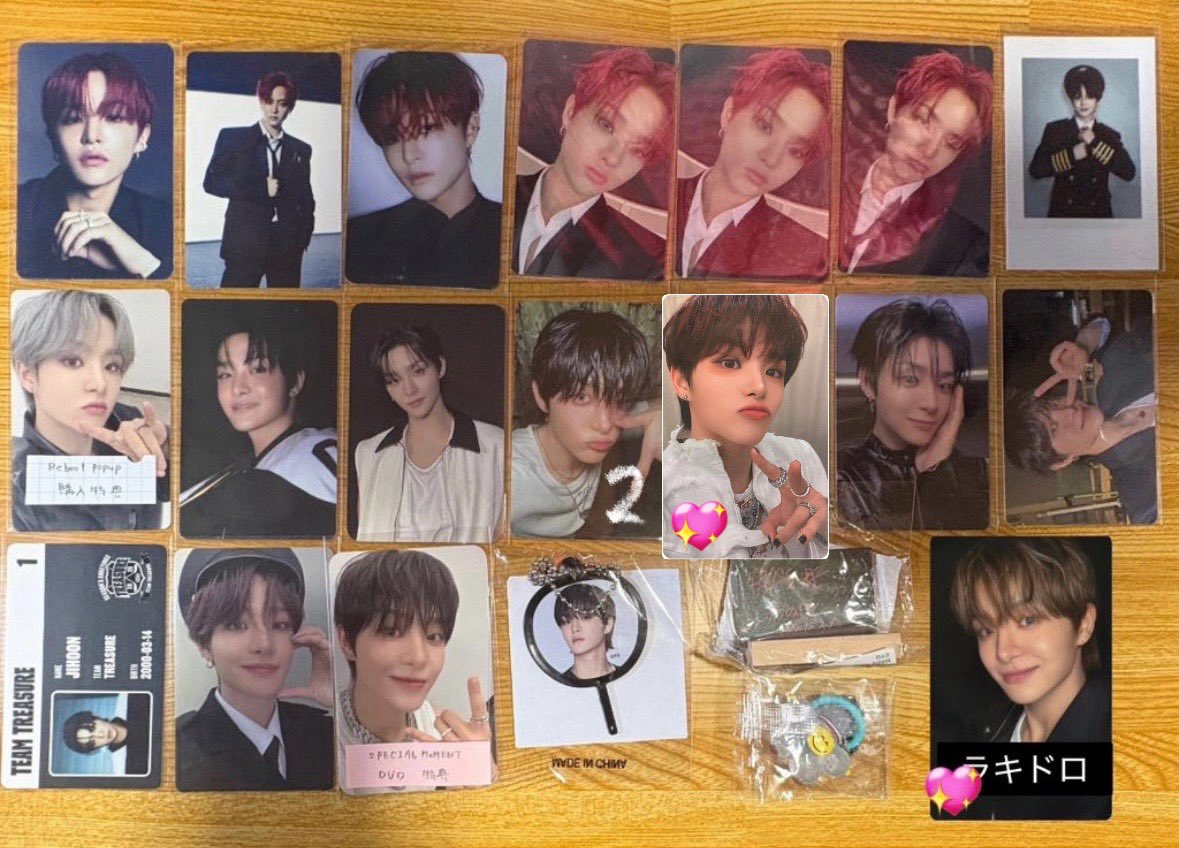 TREASURE トレカ ラキドロ 顔アクキー カプセルトイ 交換 買取 【譲