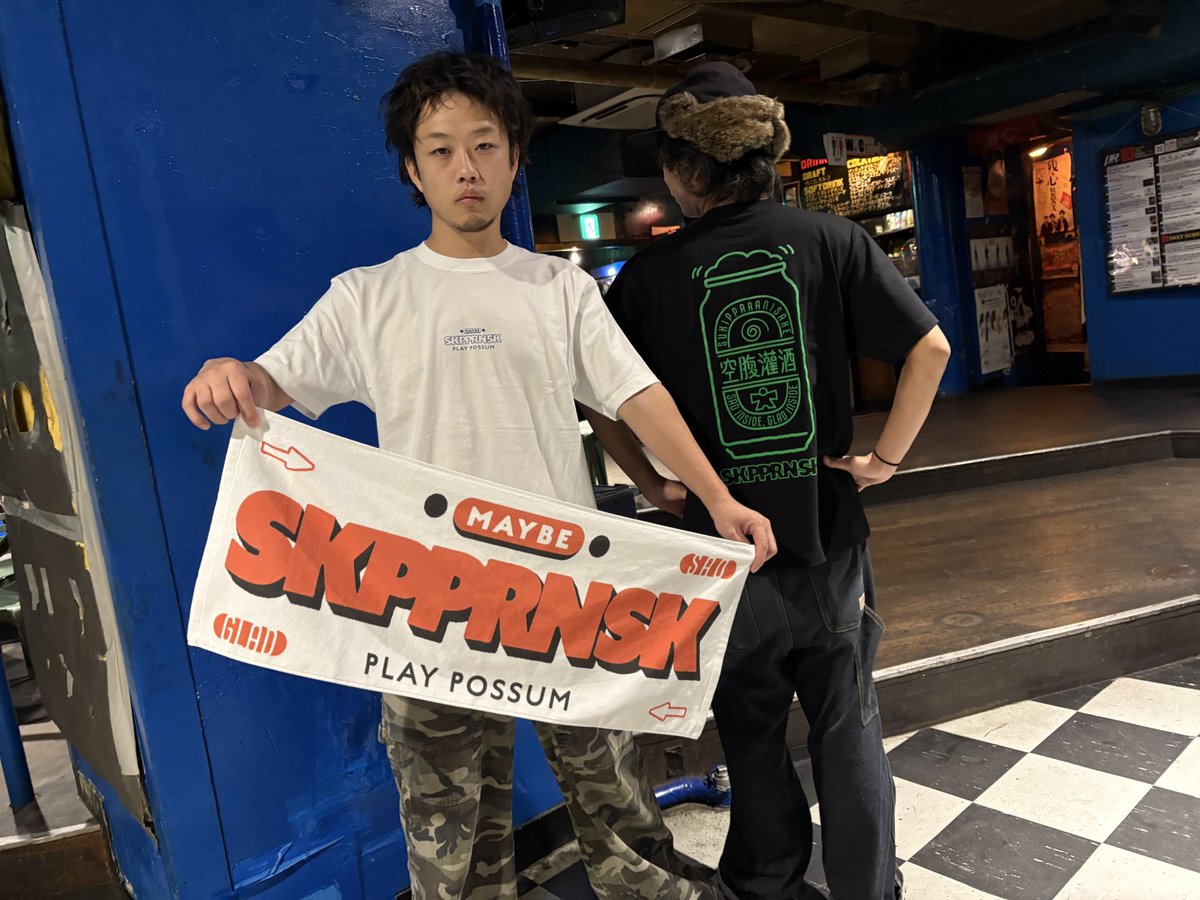 今日から販売開始の新Tシャツとタオルです👕 本日新宿LOFT当日券
