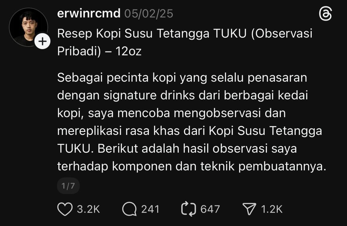 leosprmcy's tweet photo. Mau bilang makasih sama mas nya karena ngikutin resep kopi tuku nya, aku jadi gak beli kopi di luar lagi. Lumayan banget, bisa irit hampir 200k sebulan! Bener-bener penyelamat dompet 🫶🏻 https://t.co/2qtALJ4Rag