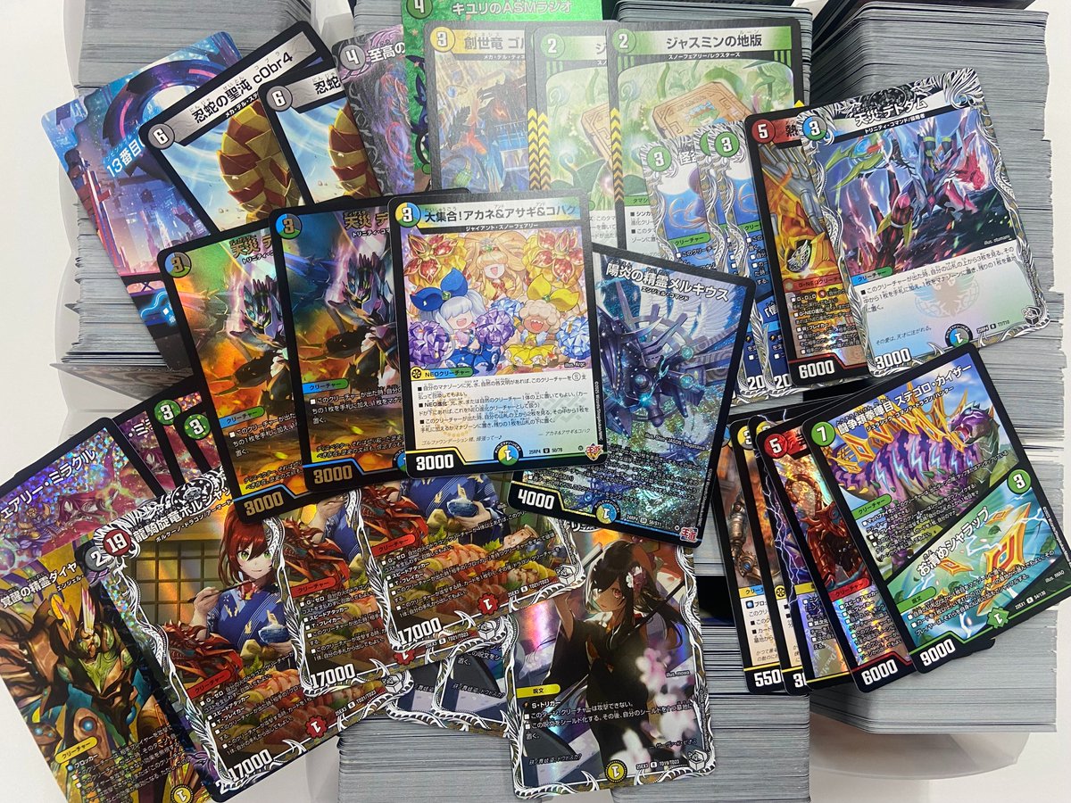 デュエルマスターズ！ ストレージコーナーのカード補充完了しました