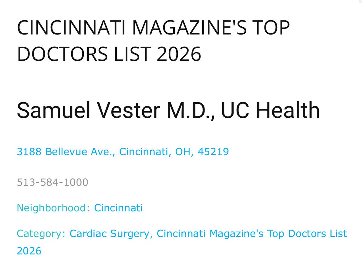 UCMC Department of Cardiothoracic Surgery tweet media