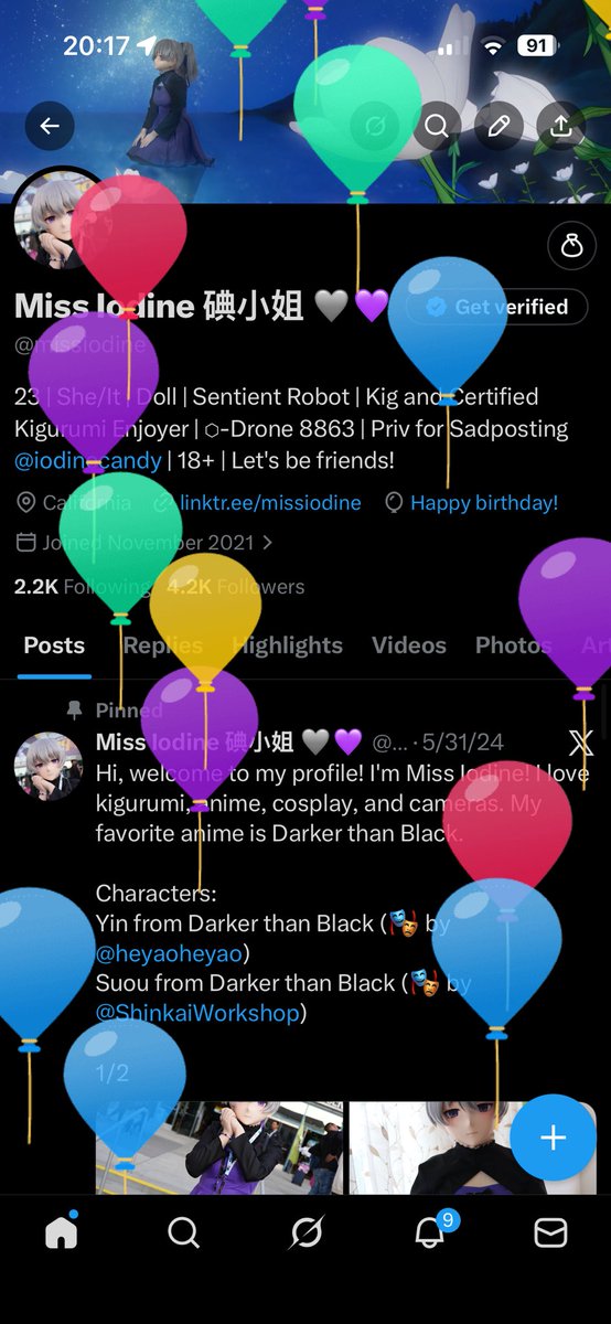 Miss Iodine 碘小姐 🩶💜 tweet media