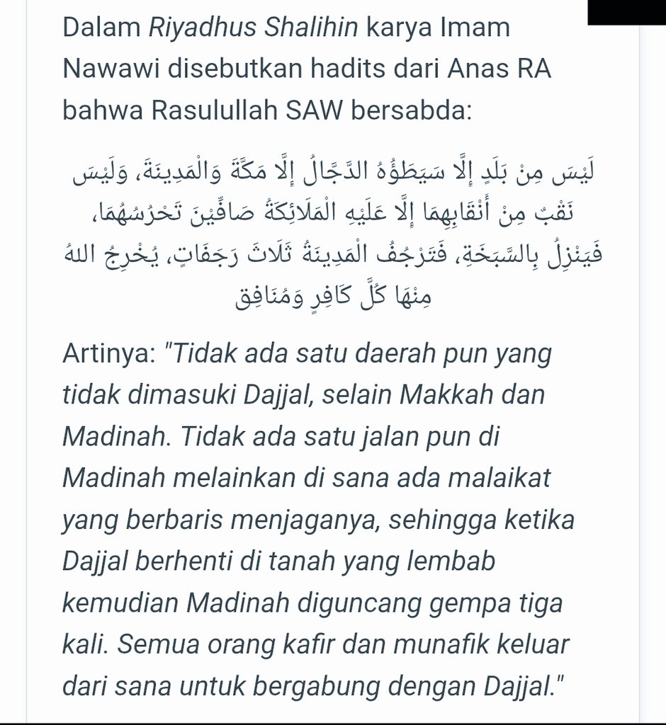 MinziMunzi's tweet photo. Semoga kita terhindar dari fitnah Dajjal. Aamiin https://t.co/G1anKF6cIJ