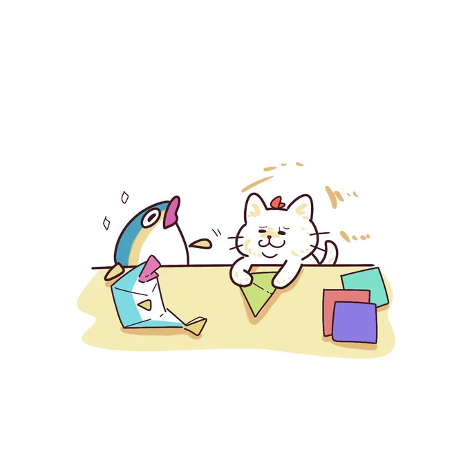 お外は花粉もすごいし! お家でゆっくり過ごしましょ! 最近和紙が好きです! #イラスト #illustration