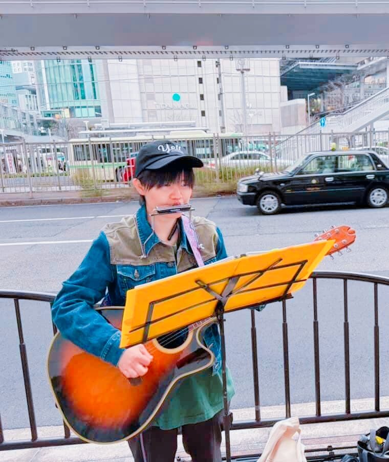 大阪駅で初路上ライブしました❤️‍🔥