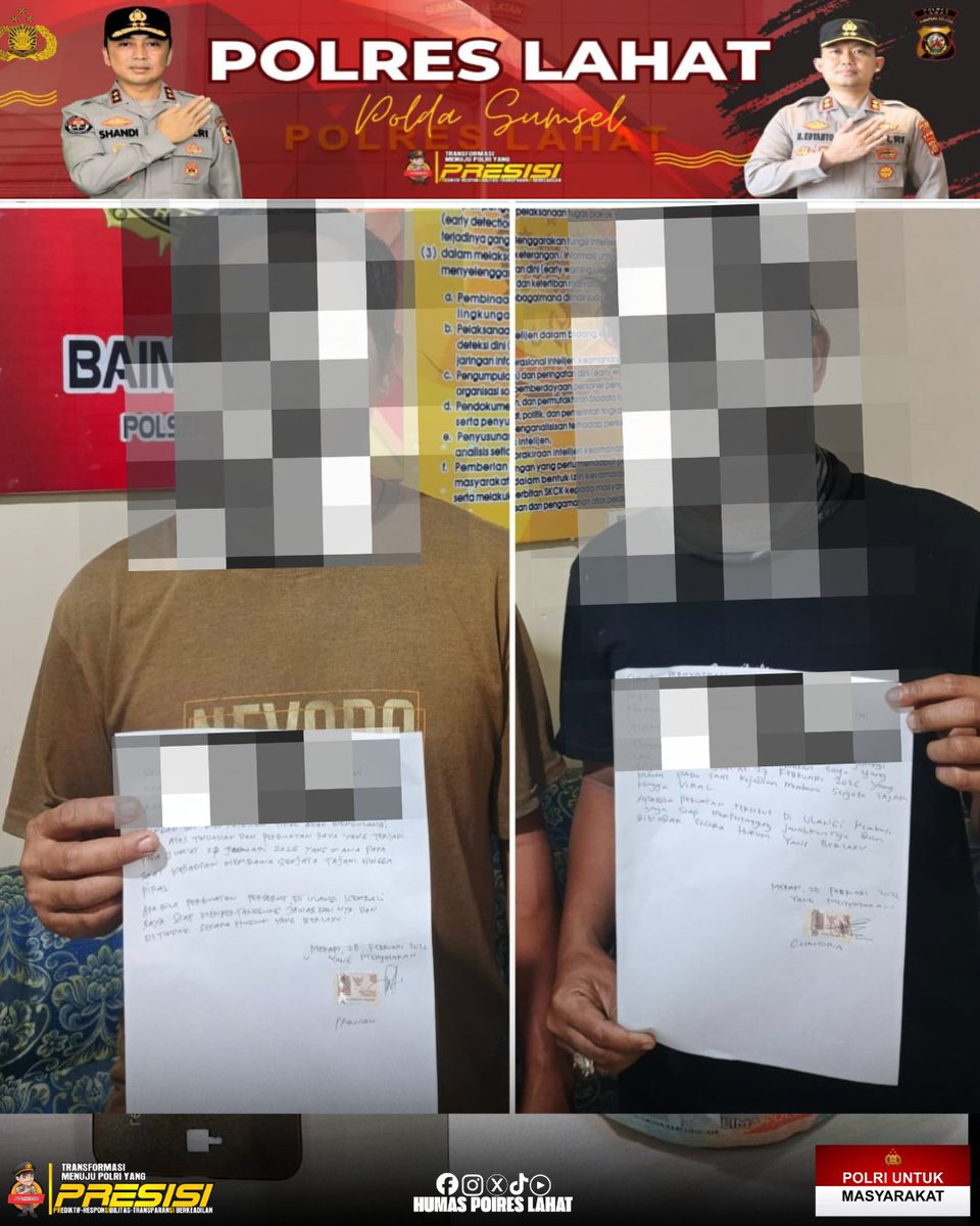 *Polres Lahat, Polda Sumsel*

*Polres Lahat bergerak cepat menindaklanjuti video dugaan pungutan liar (pungli) yang viral di media sosial*